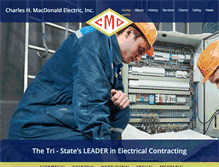 Tablet Screenshot of macdonaldelec.com